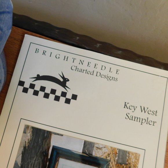 Brightneedle Key West Sampler cross stitch chart Duval Street pink house pattern - Picture 4 of 16